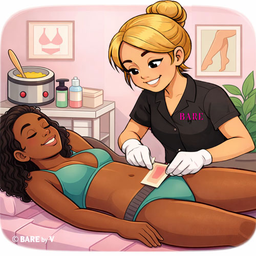 Bikini wax service at Bare By V in Rochester NY