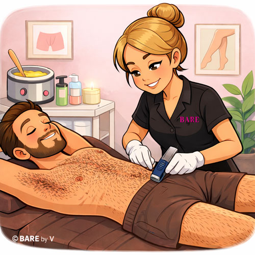 Manscaping trimmer service in Rochester NY at Bare By V