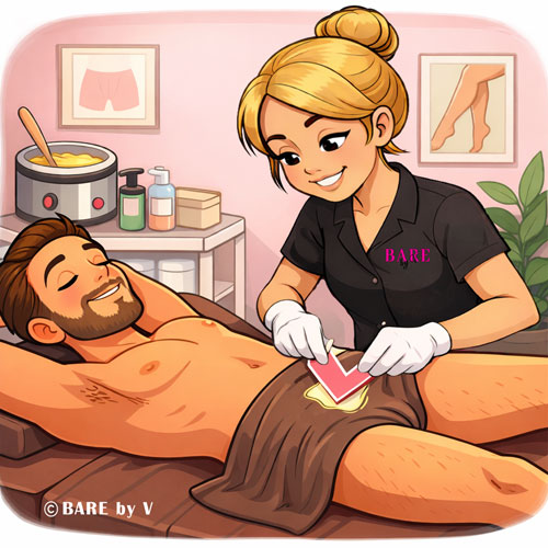 Manzilian wax service at Bare By V in Rochester NY