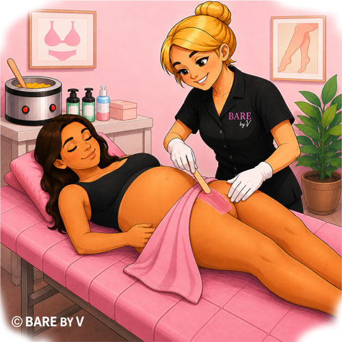 Prenatal Brazilian wax service at Bare By V in Rochester NY
